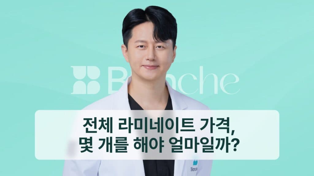 전체 라미네이트 가격, 범위별 기준 총정리