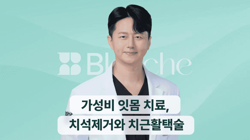 가성비 잇몸 치료, 치석제거와 치근활택술